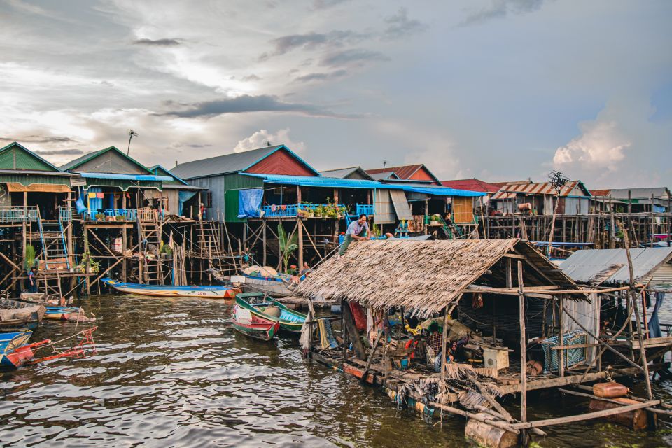 Siem Reap: Floating Village Sunset Boat Guided Vespa Tour - Sunset Boat Tour