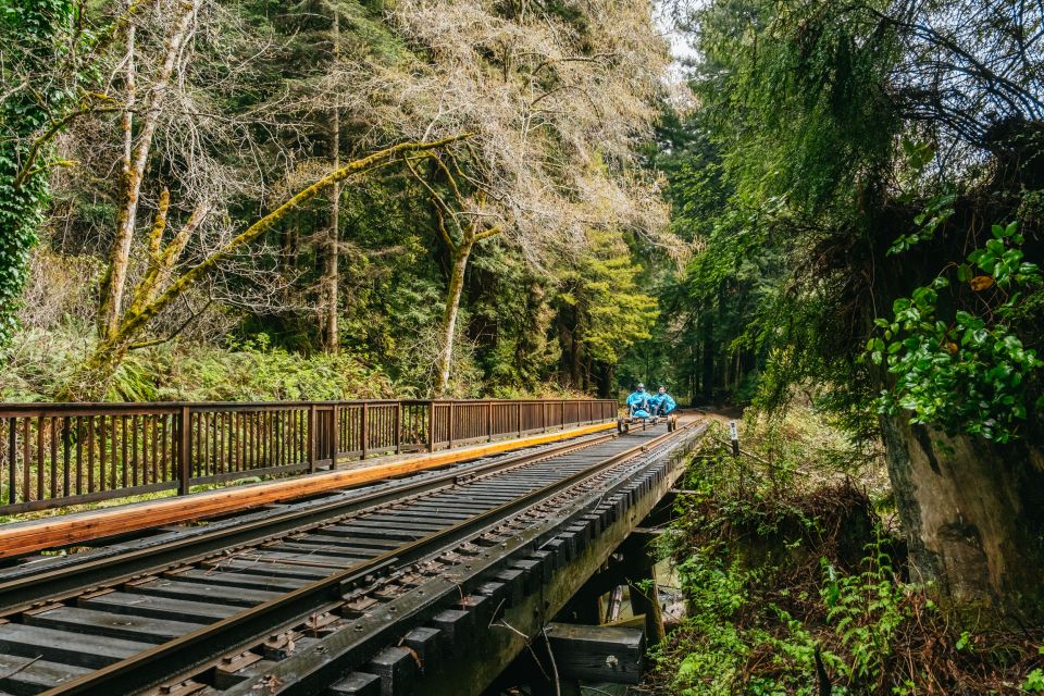 Mendocino County: Pudding Creek Railbikes - Layover at Glen Blair Junction