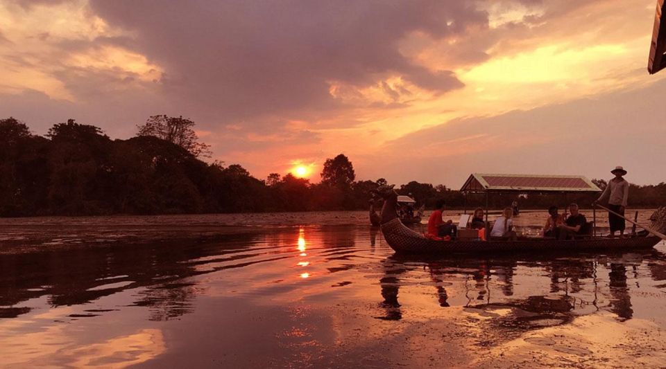 Amazing Sunset With Angkor Gondola Boat Ride - Key Points