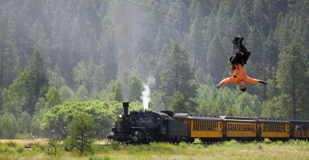 From Durango: Narrow Gauge Railroad & Ziplining With Dining - Key Points