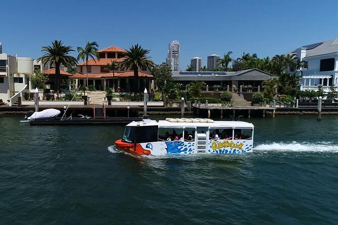 Gold Coast Quackrduck Amphibious Tour From Surfers Paradise - Key Points