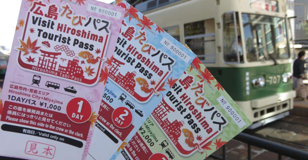 Hiroshima: 1, 2 or 3 Day Tourist Travel Card - Key Points