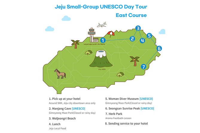 Jeju Premium Small Group UNESCO Day Tour - East Course - Key Points