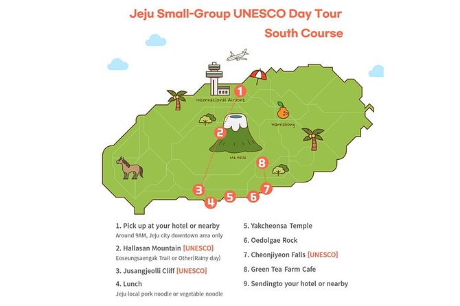 Mt. Halla, Jusangjeolli Cliff & Cheonjiyeon Falls Jeju Tour - Key Points