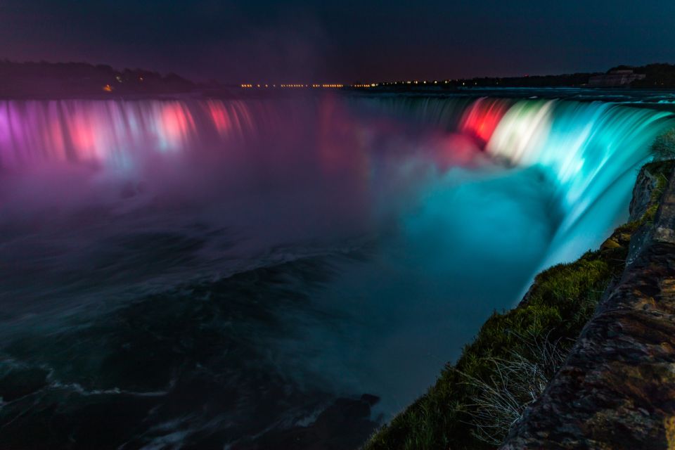 Niagara Falls: Night Walking Tour With Fireworks Boat Cruise - Key Points