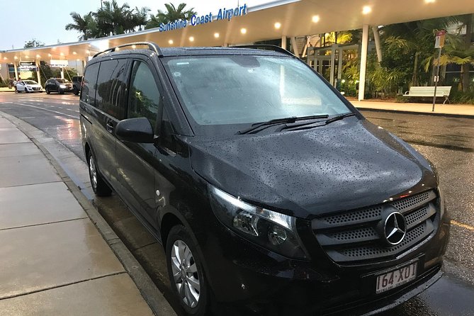 Private Transfer From Sunshine Coast Airport to Noosa 7 Seater Luggage Trailer - Key Points