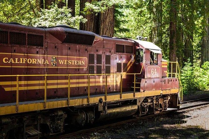 Skunk Train: Wolf Tree Turn From Willits - Key Points