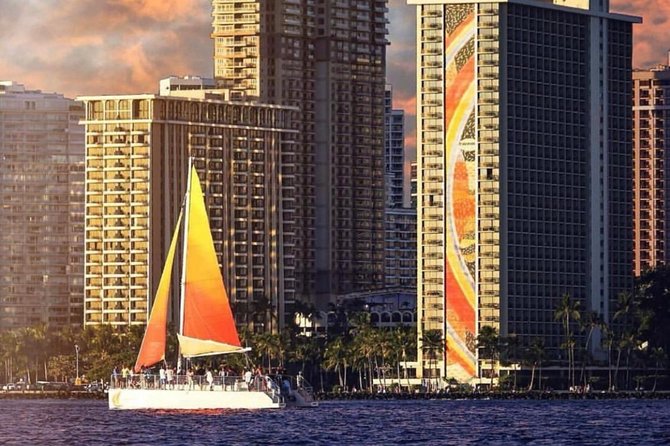 Waikiki Sunset Cocktail Sail With Open Bar - Key Points
