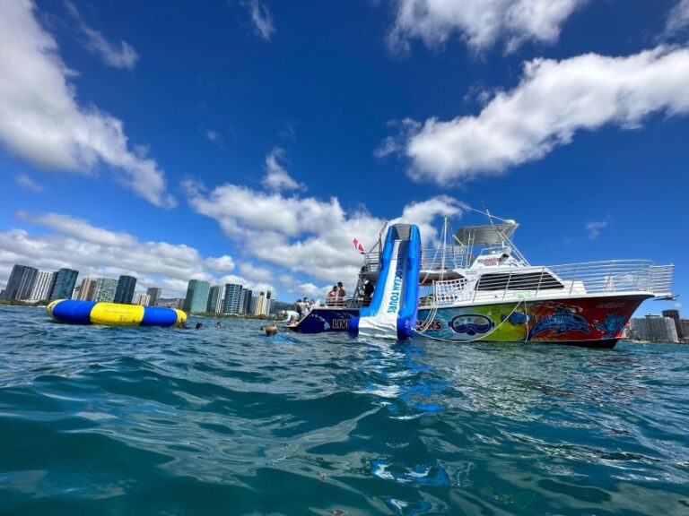 3 Hour Waikiki Waterslide and Ocean Playground Cruise