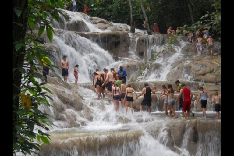 From Falmouth: Green Grotto Caves and Dunns River Falls
