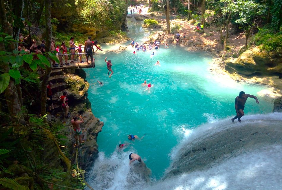 From Montego Bay: Island Gully Falls and Blue Hole Tour