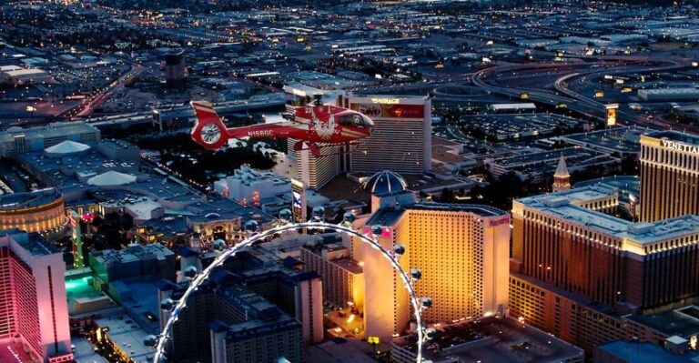Las Vegas: Night Helicopter Flight Over Las Vegas Strip