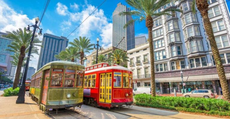 New Orleans: Guided City Drive and Steamboat Cruise
