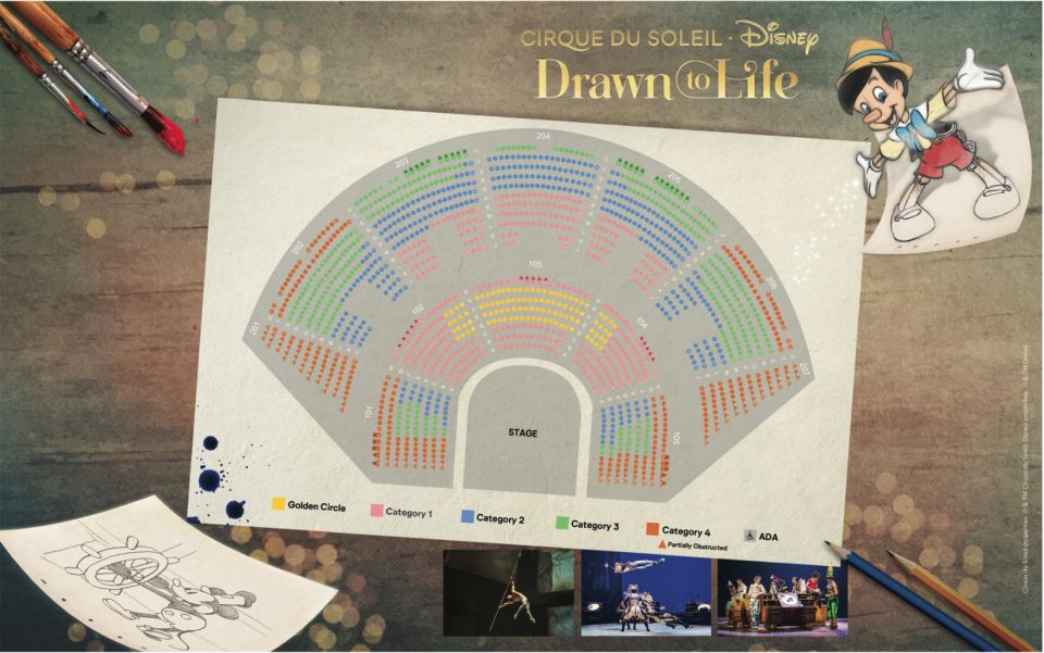 Orlando: "Drawn to Life" Cirque Du Soleil Entry Pass - Ticket Details
