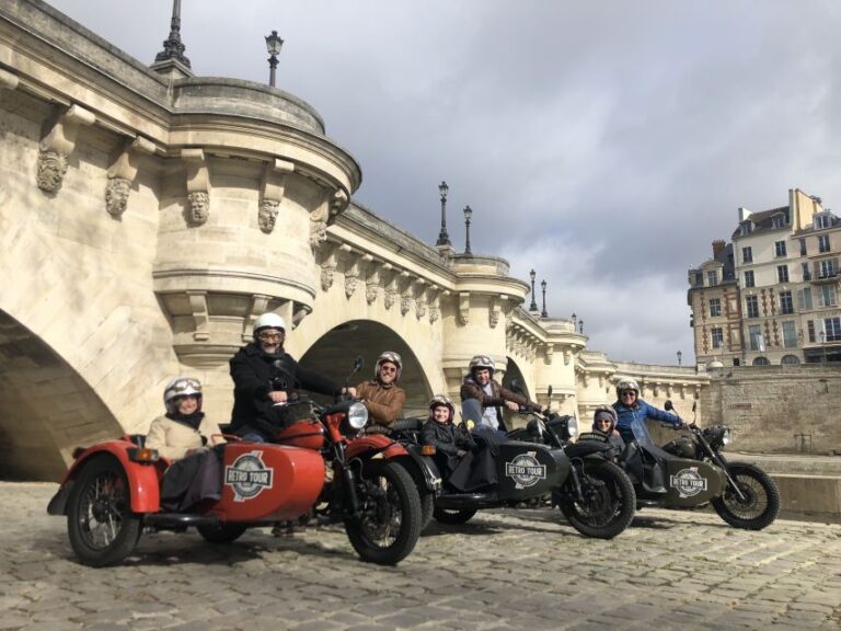 Paris: Private, Tailor Made, Guided Tour on Vintage Sidecar