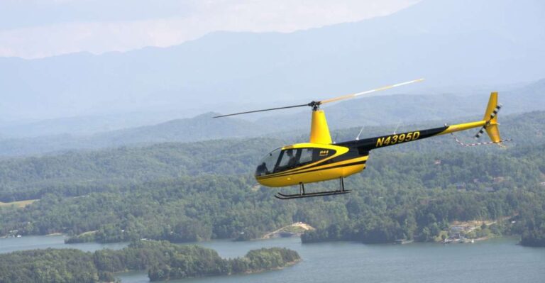 Pigeon Forge: French Broad River and Lake Helicopter Trip