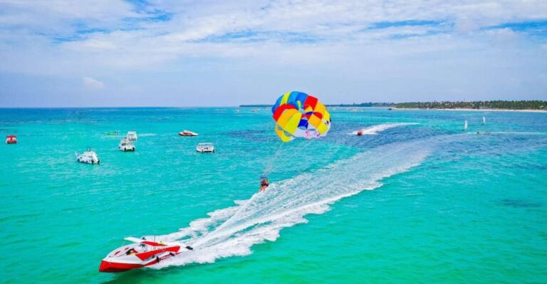 Punta Cana Area: Party Cruise With Parasailing and Open Bar