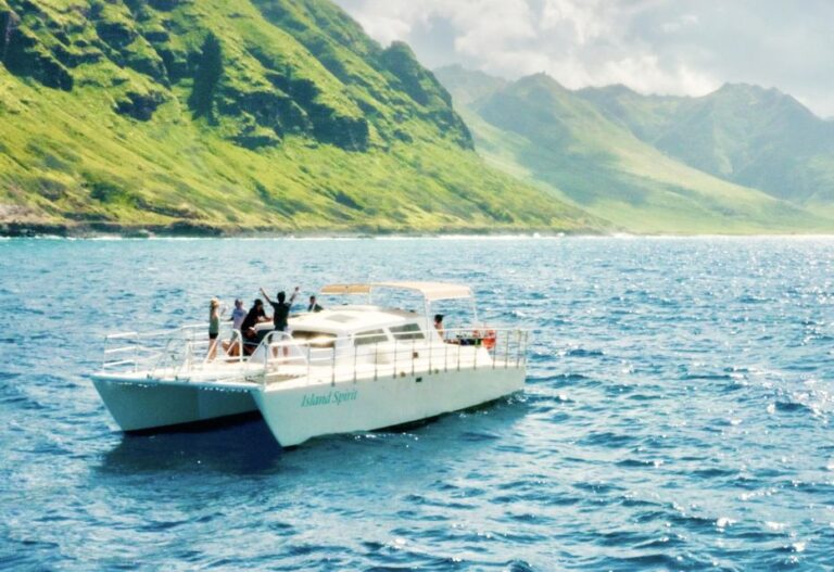 West Oahu: Dolphin Watching and Snorkeling Catamaran Cruise