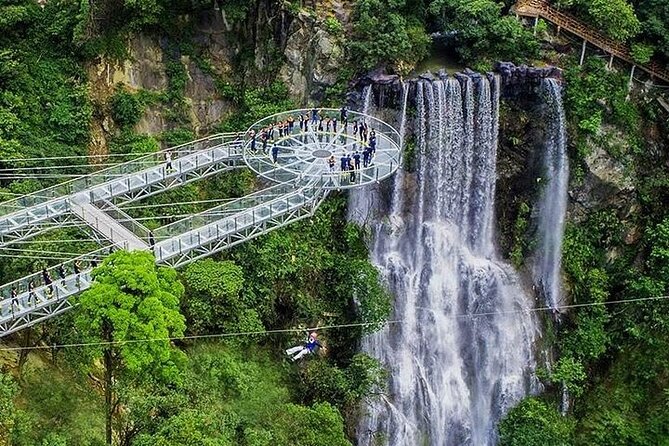 Gulong Gorge Skywalk Glass Bridge and Waterfall View Private Tour - Duration and Pickup Details