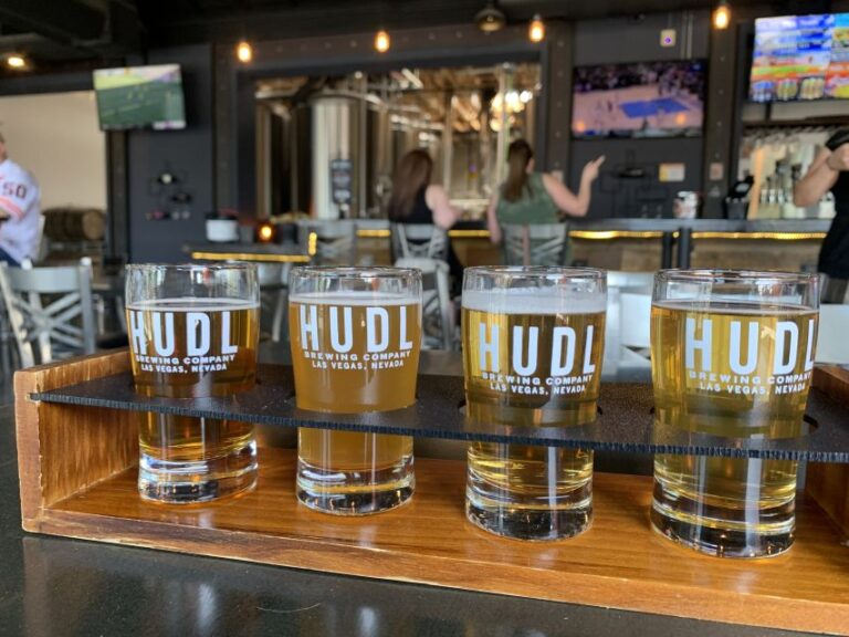 Las Vegas: Brewery Tour by Party Bus With 3 Flights of Beer
