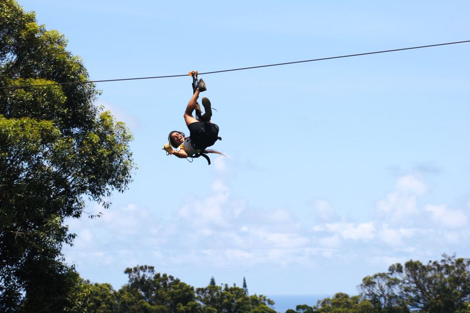 North Maui: 7 Line Zipline Adventure With Ocean Views - Inclusions