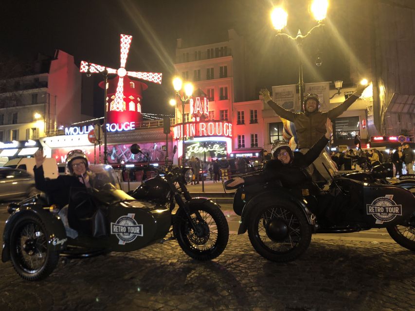 Paris: Romantic Sidecar Tour by Night With Champagne - Language Options and Pickup Locations