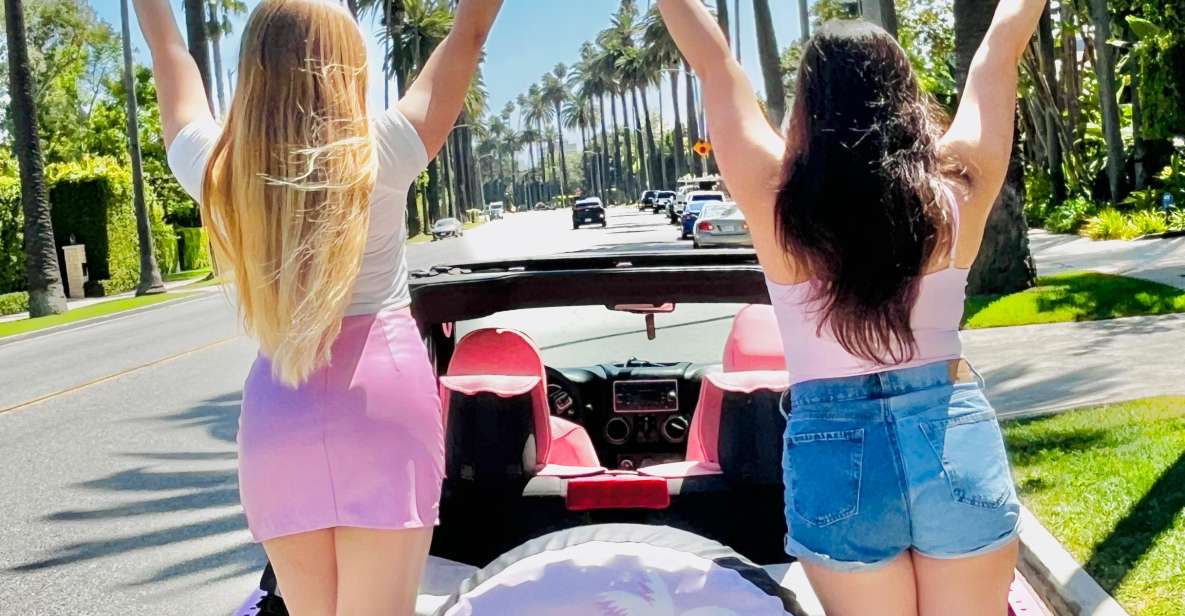Beverly Hills Private Tour on an Open Pink Jeep - Tour Itinerary