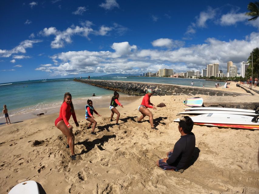 Family Surfing Lesson: 1 Parent, 1 Child Under 13, & Others - Inclusions