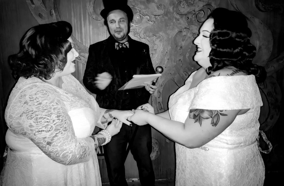 Goth Wedding Ceremony or Vow Renewal + Fun Photos Included - Immersive Weddings Offerings