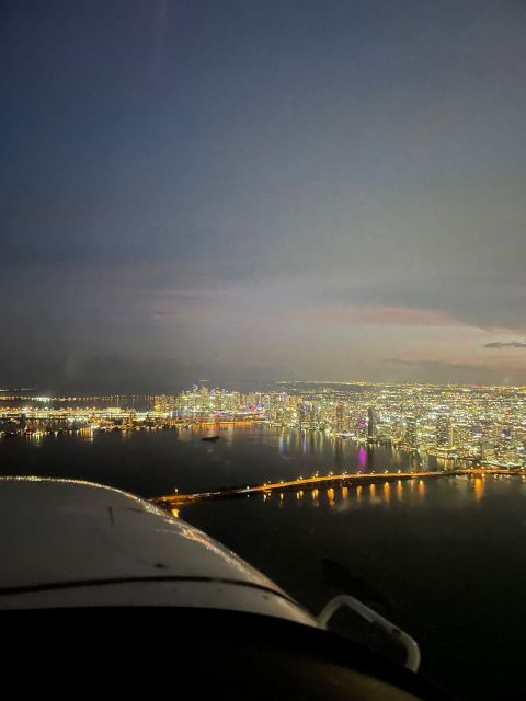 Miami Beach: Private Airplane Tour at Night - Free Champagne - Experience Inclusions