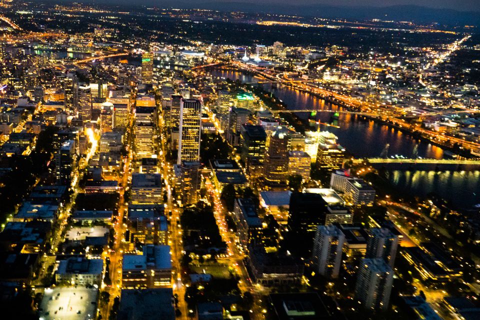 From Portland: City Lights Nighttime Helicopter Tour - Key Points