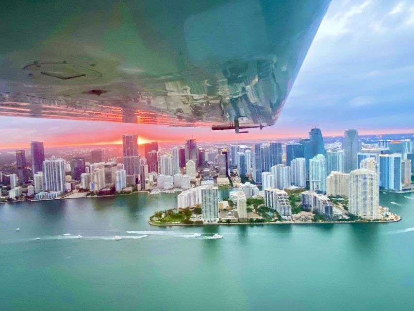 Miami Beach: 50-Min Sunset Private Luxury Airplane Tour - Experience Description
