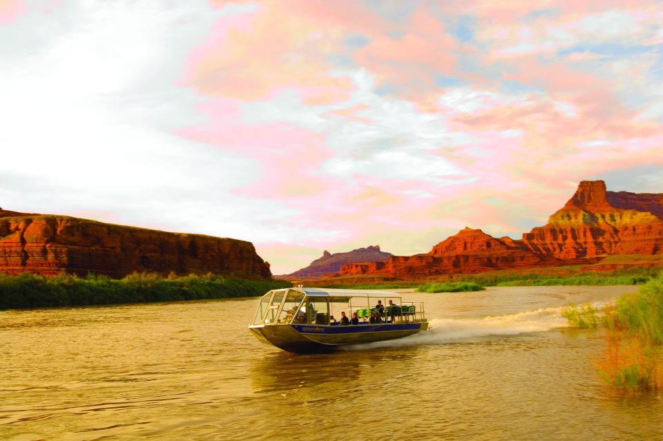 Moab: Colorado River Sunset Boat Tour With Optional Dinner - Tour Experience