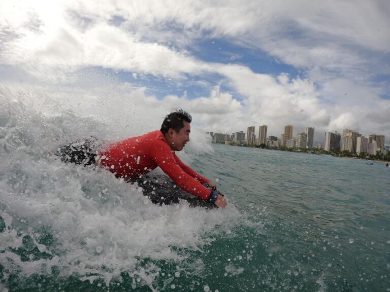 One on One Private Body Boarding Lessons in Waikiki