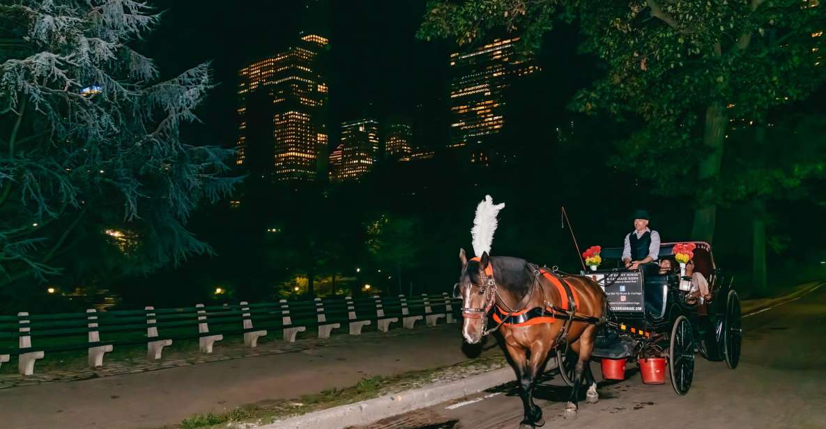 NYC MOONLIGHT HORSE CARRIAGE RIDE Through Central Park - Key Points