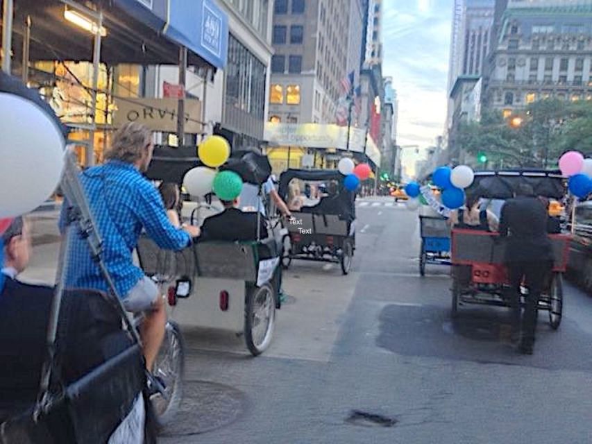 NYC Pedicab Tours: Central Park, Times Square, 5th Avenue - Additional Information
