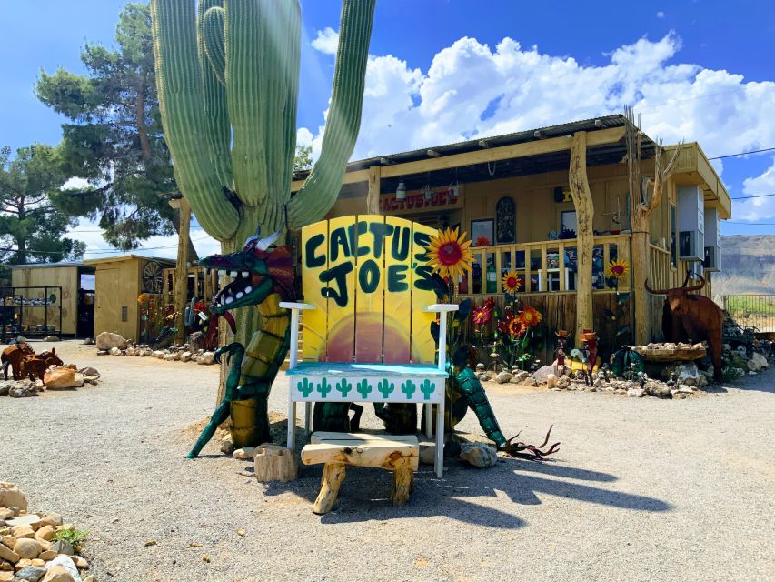 Red Rock Canyon & Whimsical World of Cactus Joe's Lunch - Cactus Joes at Blue Diamond Visit