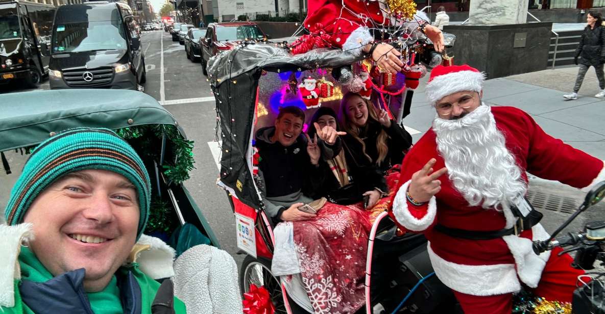 Christmas Lights And City Lights Pedicab Tour - Key Points