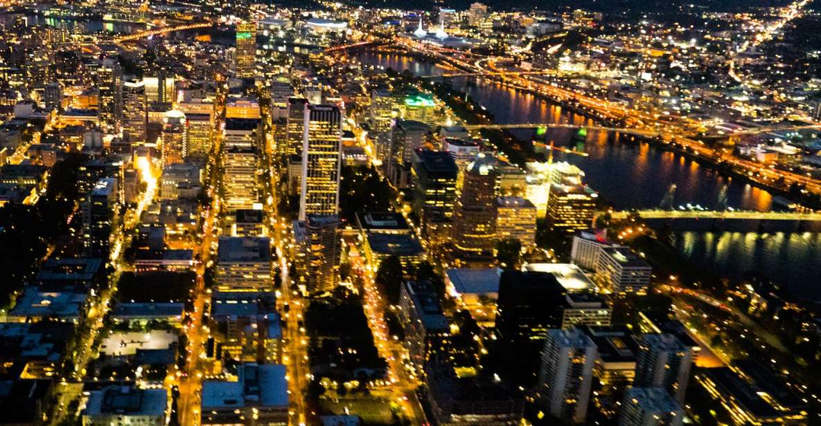 From Portland: City Lights Nighttime Helicopter Tour - Tour Highlights