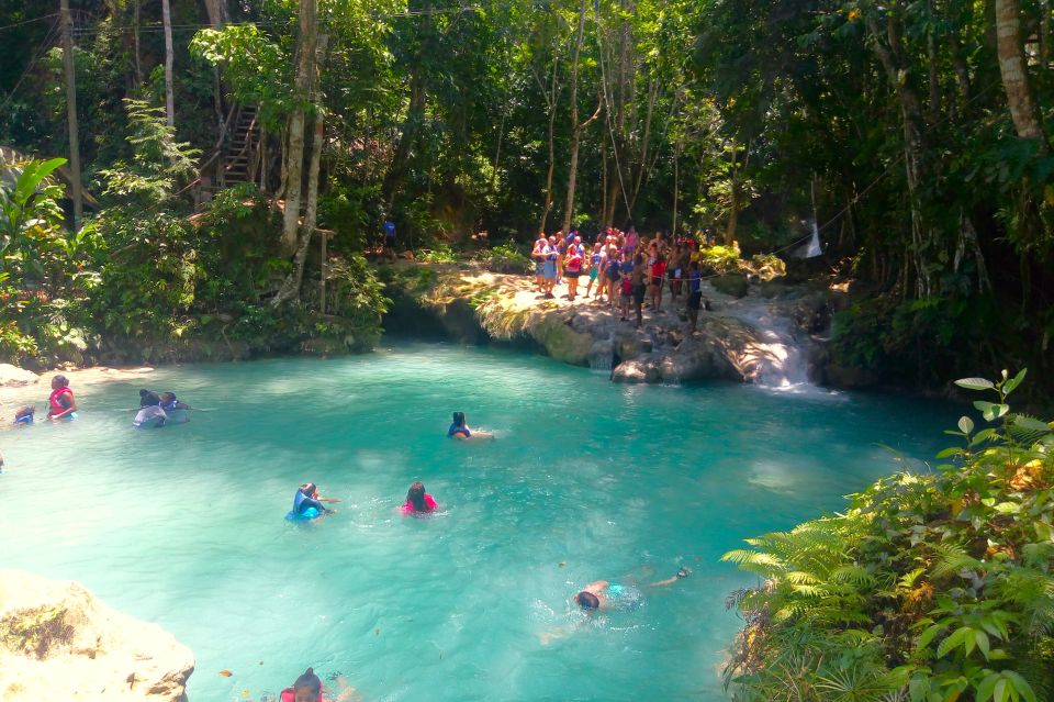 From Runaway Bay: Island Gully Falls and Blue Hole Tour - Key Points