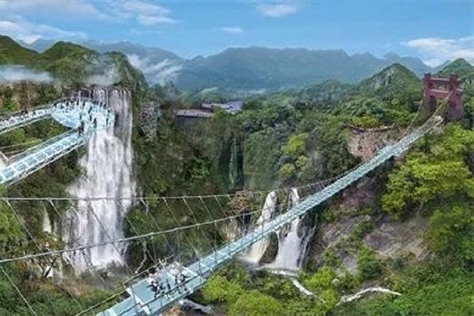 Gulong Gorge Skywalk Glass Bridge and Waterfall View Private Tour - Key Points