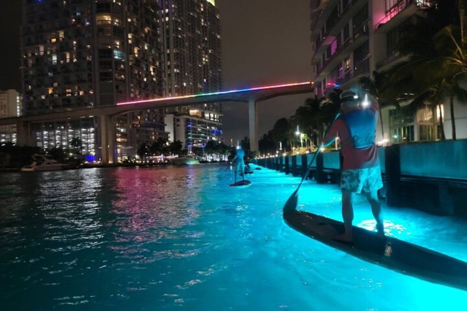 Miami: City Lights SUP or Kayak Night Tour - Tour Description