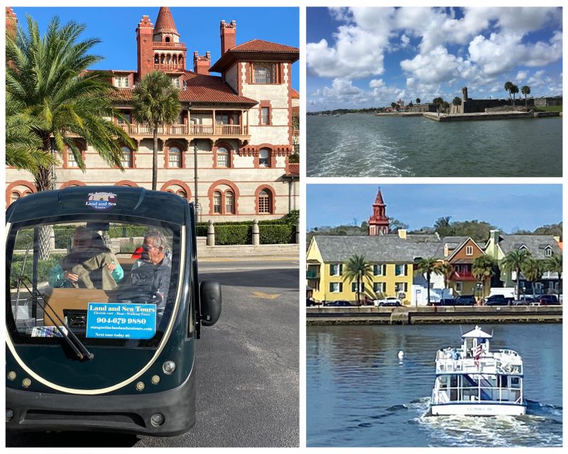 St. Augustine: Boat Cruise and Electric Golf Cart Tour - Tour Overview