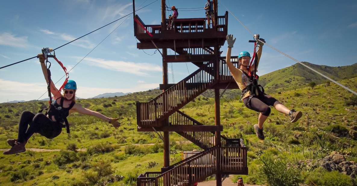 Tucson: 5-Line Zipline Course in the Sonoran Desert - Group Size and Language