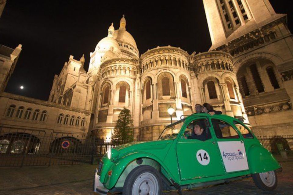 Paris: Private Guided City Tour at Night in Citroën 2CV - Key Points