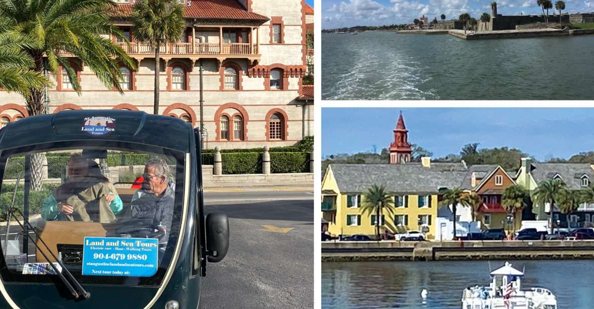 St. Augustine: Boat Cruise and Electric Golf Cart Tour - Key Points