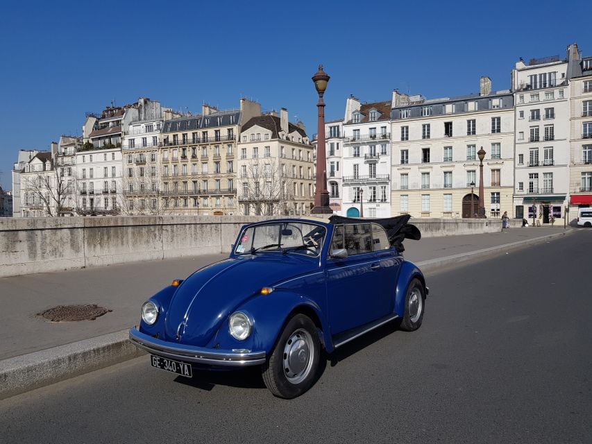 Paris: Private Guided City Tour by Classic Convertible Car