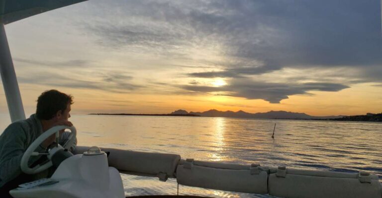 Private Catamaran Trip in the Bay of Juan Les Pins at Sunset