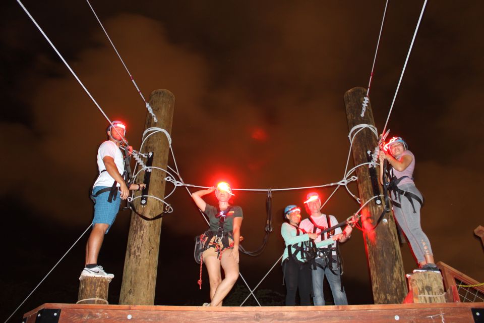 Oahu: Night Zipline Adventure (3 Lines)