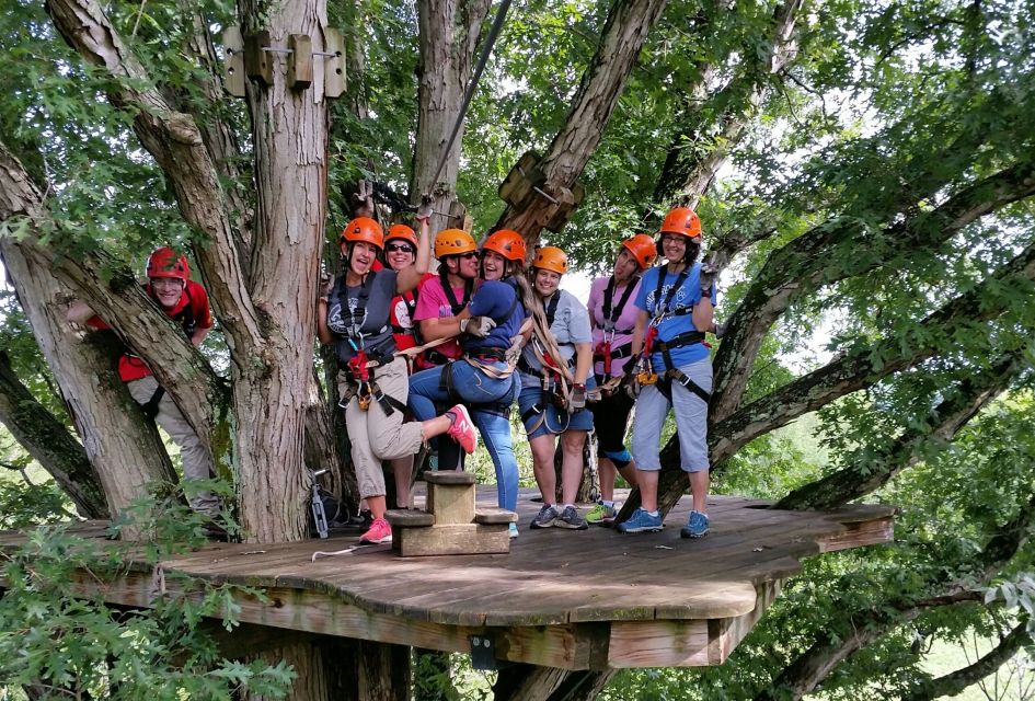 Lexington: Fully Guided Zipline Canopy Tour - Booking Information